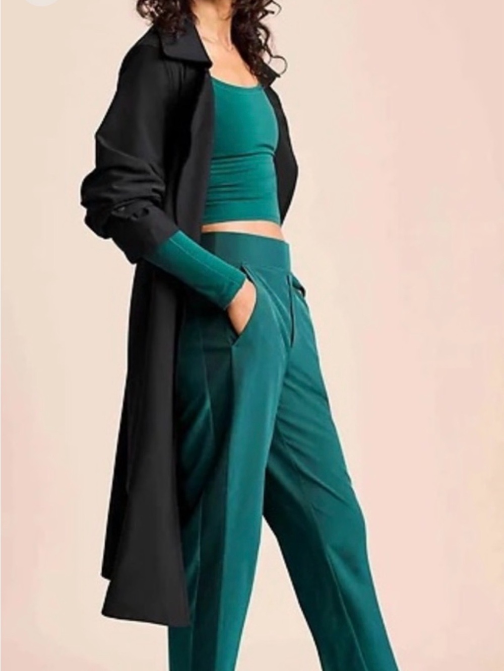 Athleta Teal Brooklyn ankle pant 10 Tall